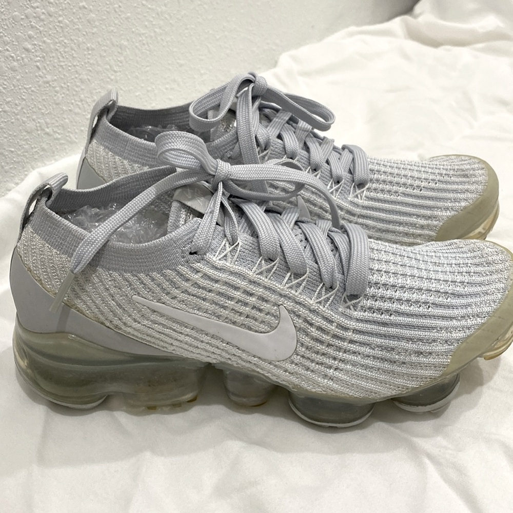 Nike Air VaporMax Flyknit 3 'Pure Platinum' AJ6910-100 |Size 6 - Picture 1 of 12